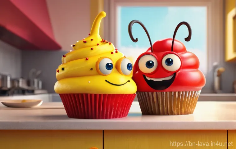 라바 시리즈의 다음 시즌 예측 - **Prompt:** A vibrant 3D animated scene featuring two distinct, bug-like characters, reminiscent of ...